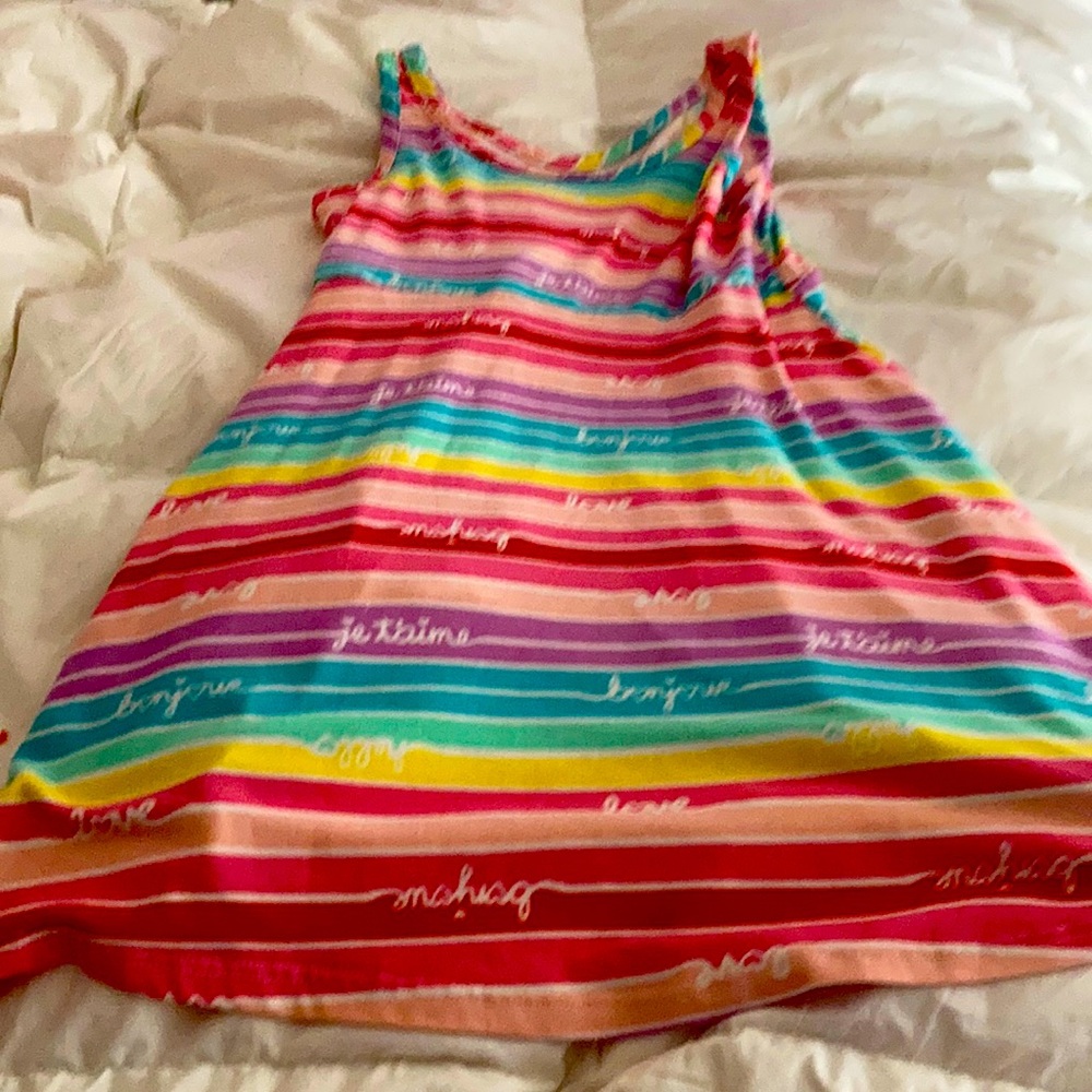 Cute soft rainbow summer dress